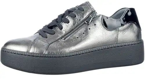 733021 214 H Waldlaufer grijs lak - maat 5 veterschoen grijs lak - maat 5 Calandschoen