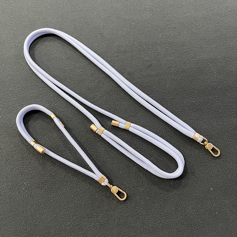 (160cm/50cm) 2in1 Universal Necklace Handykette Lanyard   Phone Charms Handgelenkschlaufe - Weiss