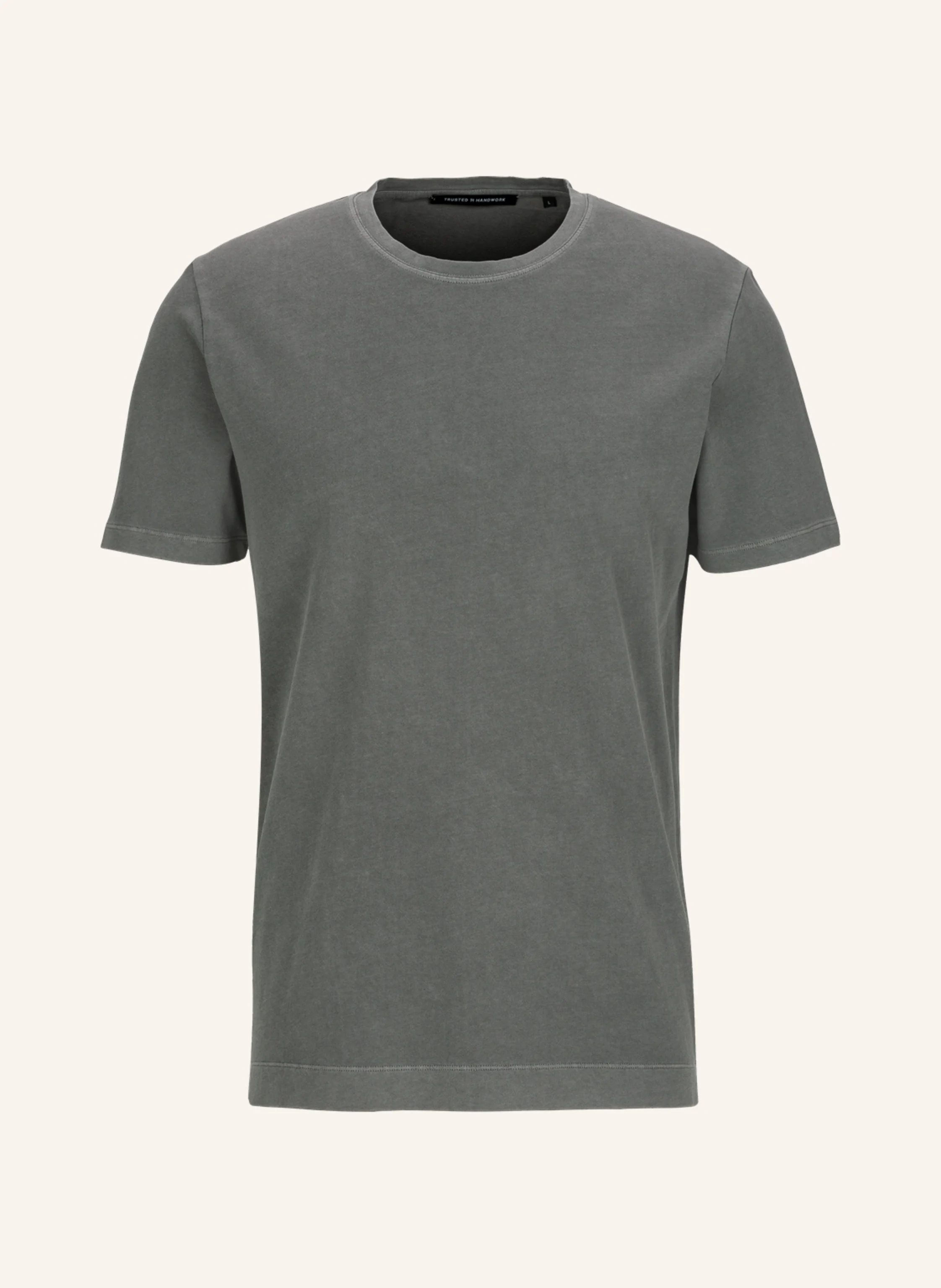 TRUSTED HANDWORK Round Neck 1/2-Sleeve T-Shirt