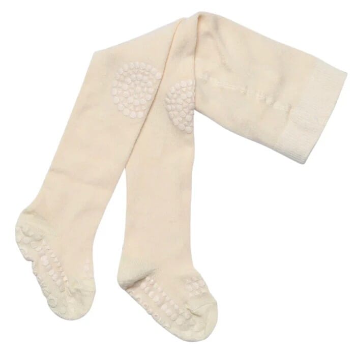 Bamboo Crawling Tights Off White - GoBabyGo - Rumpetroll