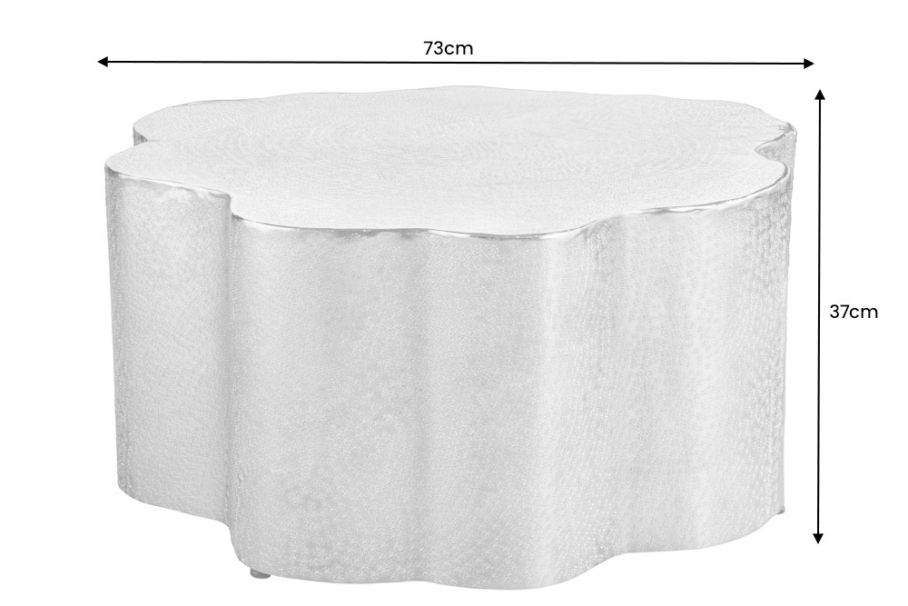 Design Couchtisch ORGANIC ORIENT 75cm gold Handarbeit