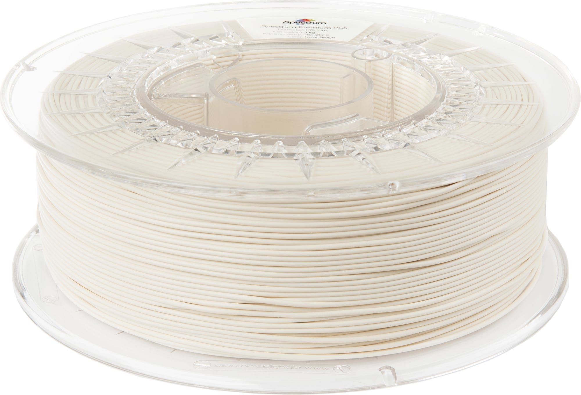 Spectrum  PLA Premium Ivory Beige, 1,75 mm / 1000 g    Verzugsfreies PLA in guter Qualität