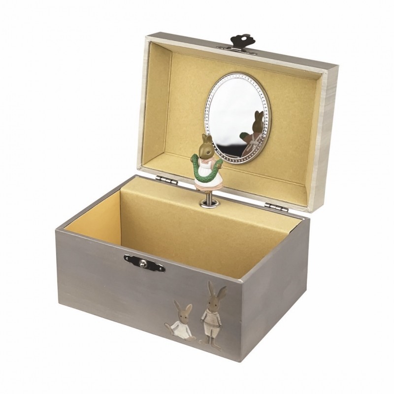 Egmont Toys - Smykkeskrin Kaninfamilie - Neutral - 15 x 10 x 9 cm