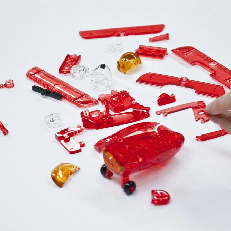 HCM Kinzel Crystal Puzzle Snoopy im Flugzeug Mehrfarbig