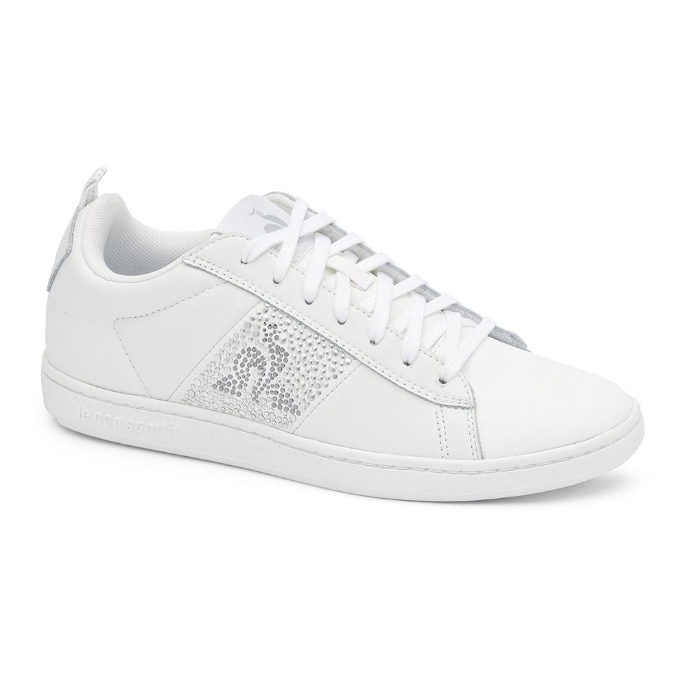 Le Coq Sportif COURTCLASSIC W DIAMOND - Sneakers Femme optical white/silver
