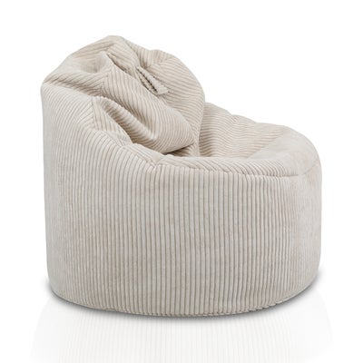 Furini Yoko Saccosekk Fløyel, Lys beige