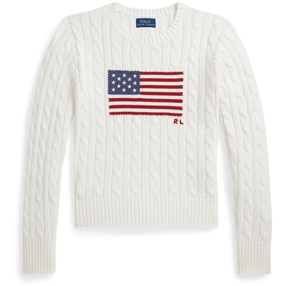 Køb Polo Ralph Lauren Deckwash White Multi Pullover
