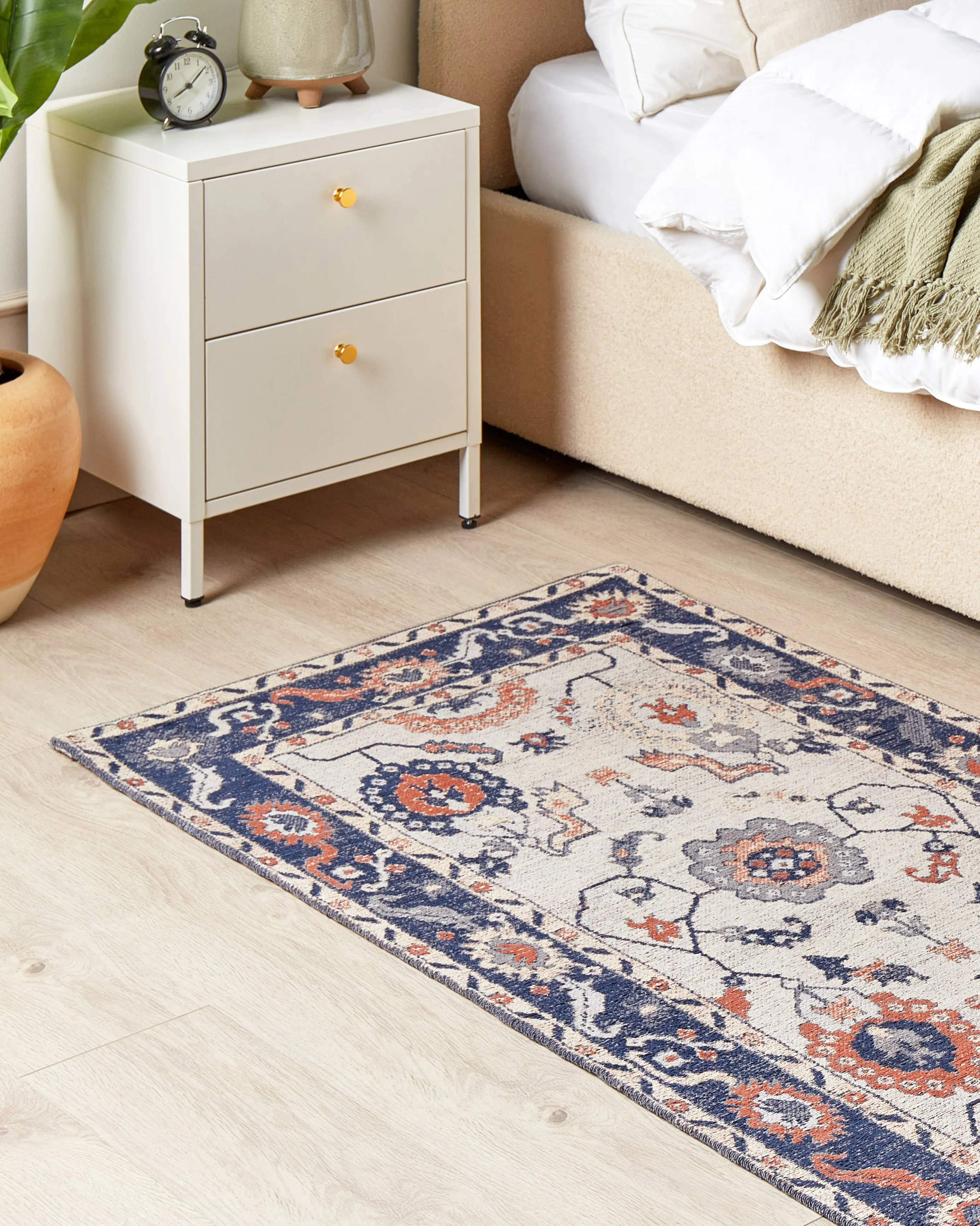 Vloerkleed KABTA Meerkleurig 80 x 150 cm Katoen
