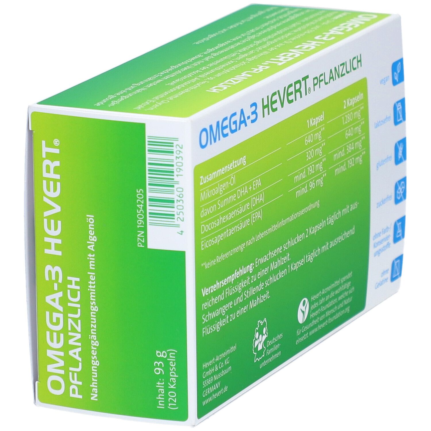OMEGA-3 HEVERT pflanzlich Weichkapseln