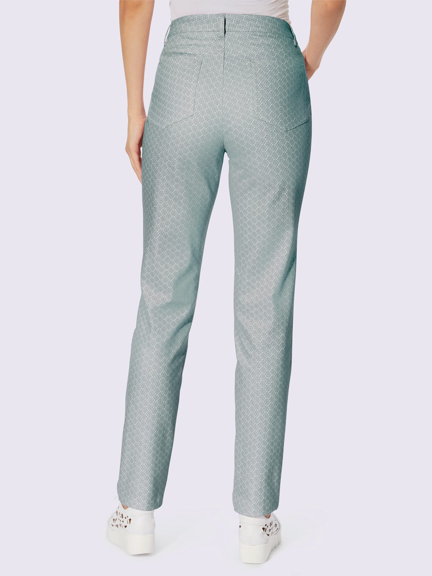 Pantalon imprimé motif minimaliste tendance
