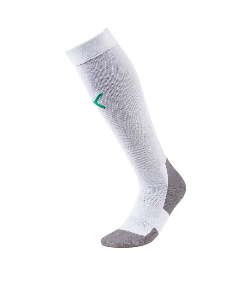 PUMA LIGA Socks Core Stutzenstrumpf Weiss Grün F15