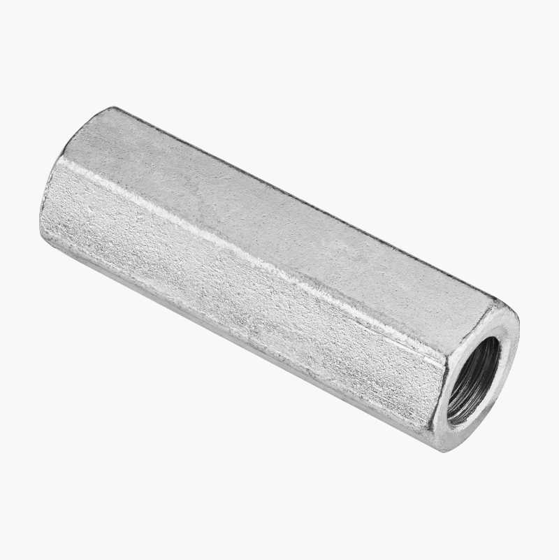 Skjøtemutter M16 x 75 mm, elforsinket, 2 stk.