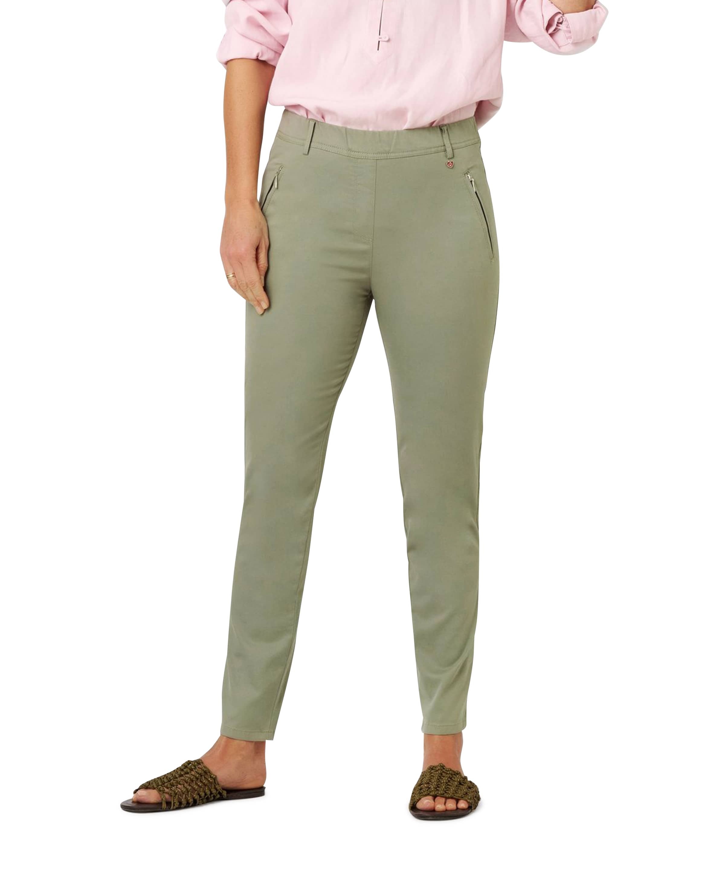 Relaxed by Toni Alice Zip 7/8 dames broek groen