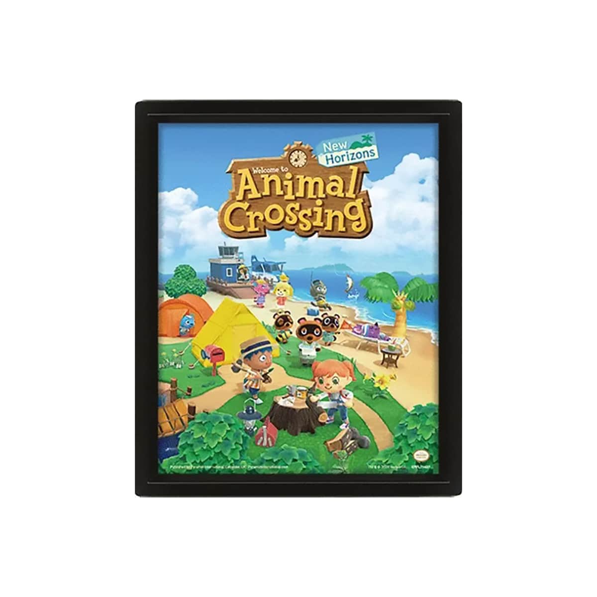 Animal Crossing (New Horizons) 3D lentikulær plakat