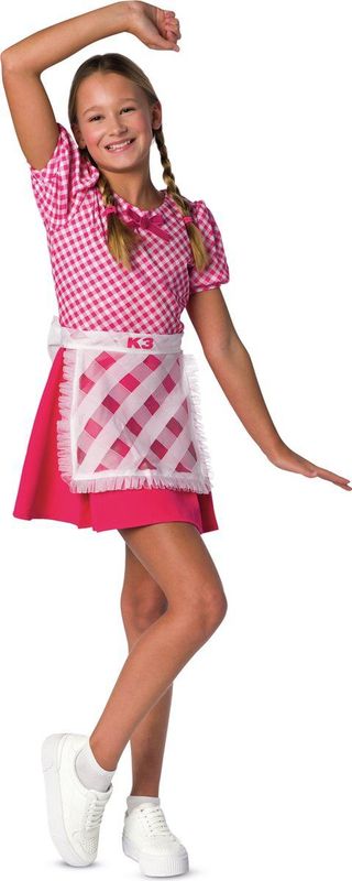 K3 - Verkleedjurk De 3 Biggetjes - Verkleedkleding - Roze - Polyester