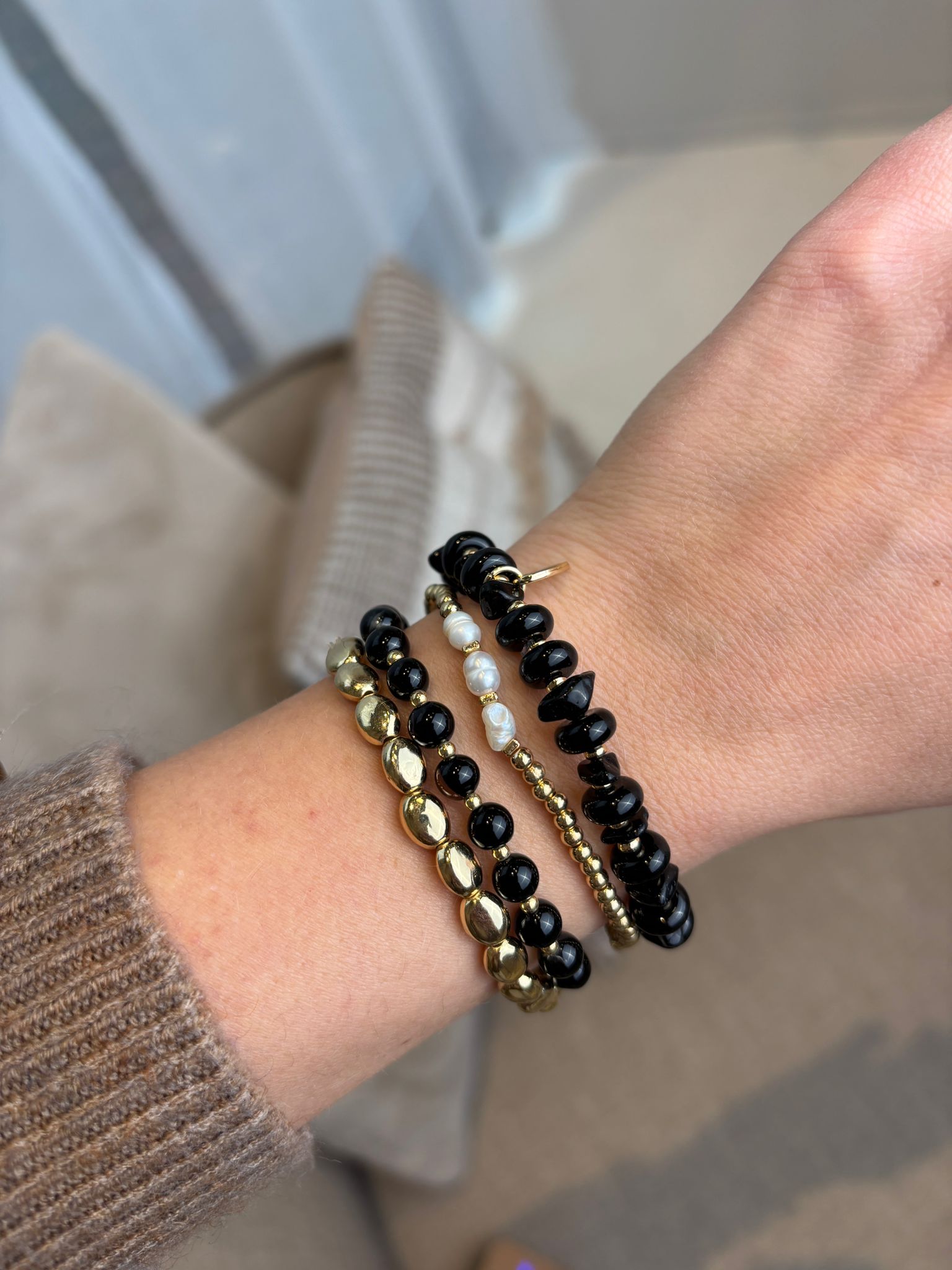 Armbanden Set Zwart