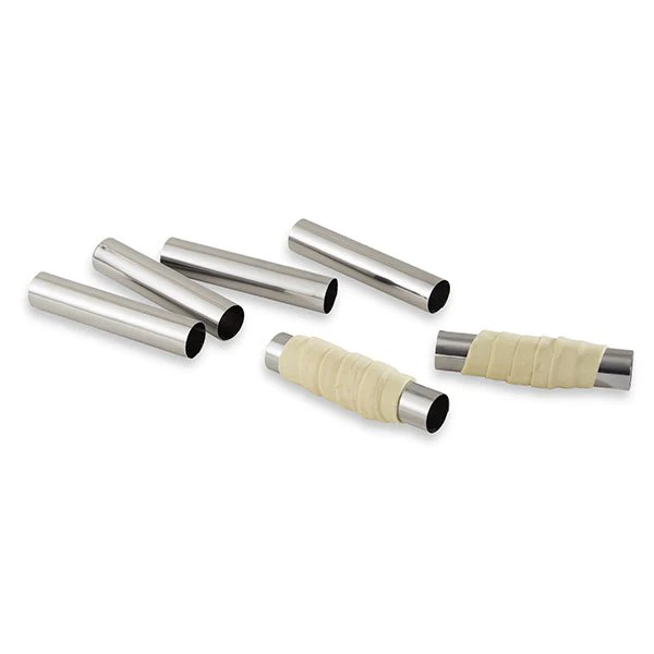 Set 6 tubes en inox 12,5 cm Mathon