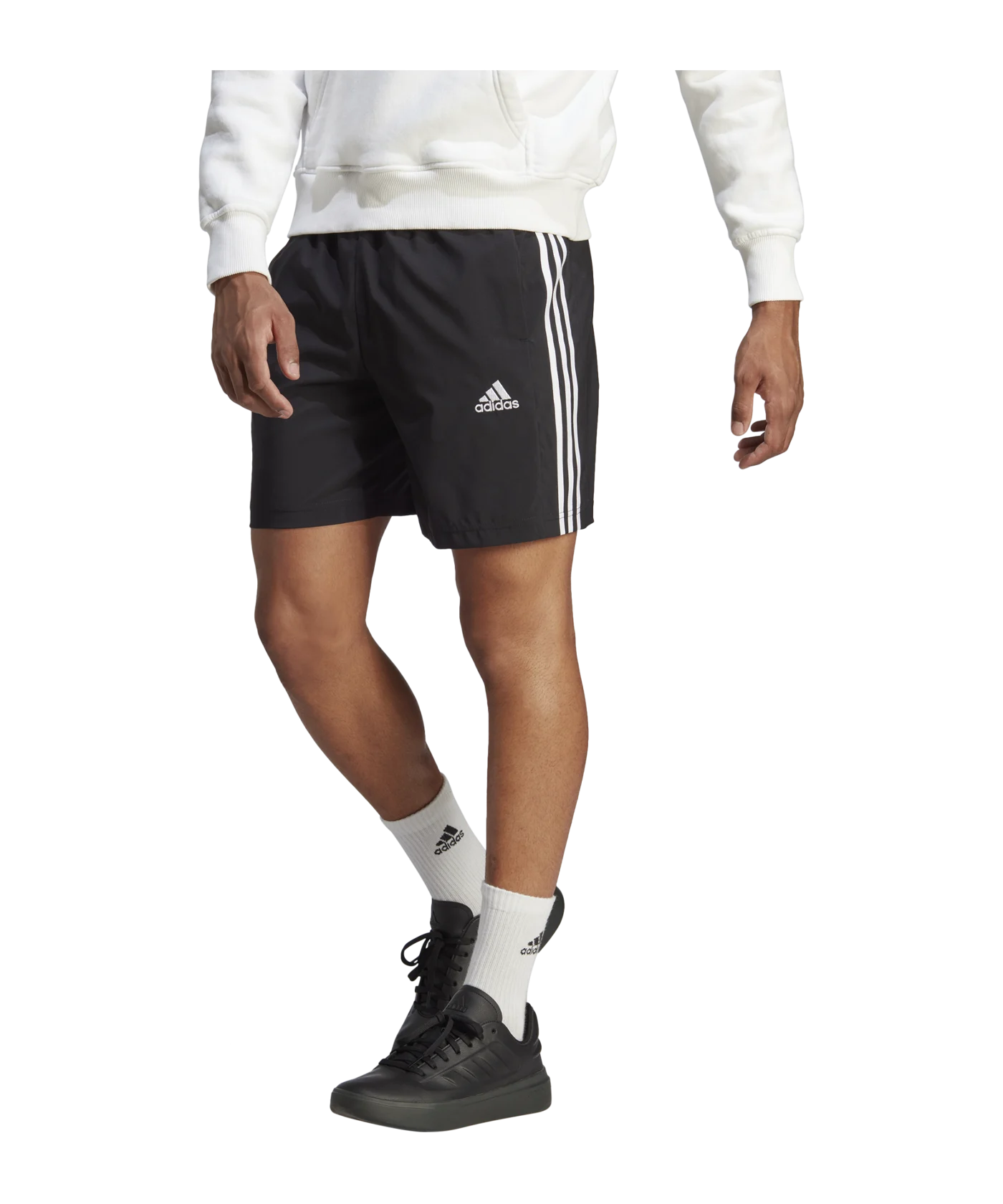 adidas 3S Chelsea Short Schwarz Weiss
