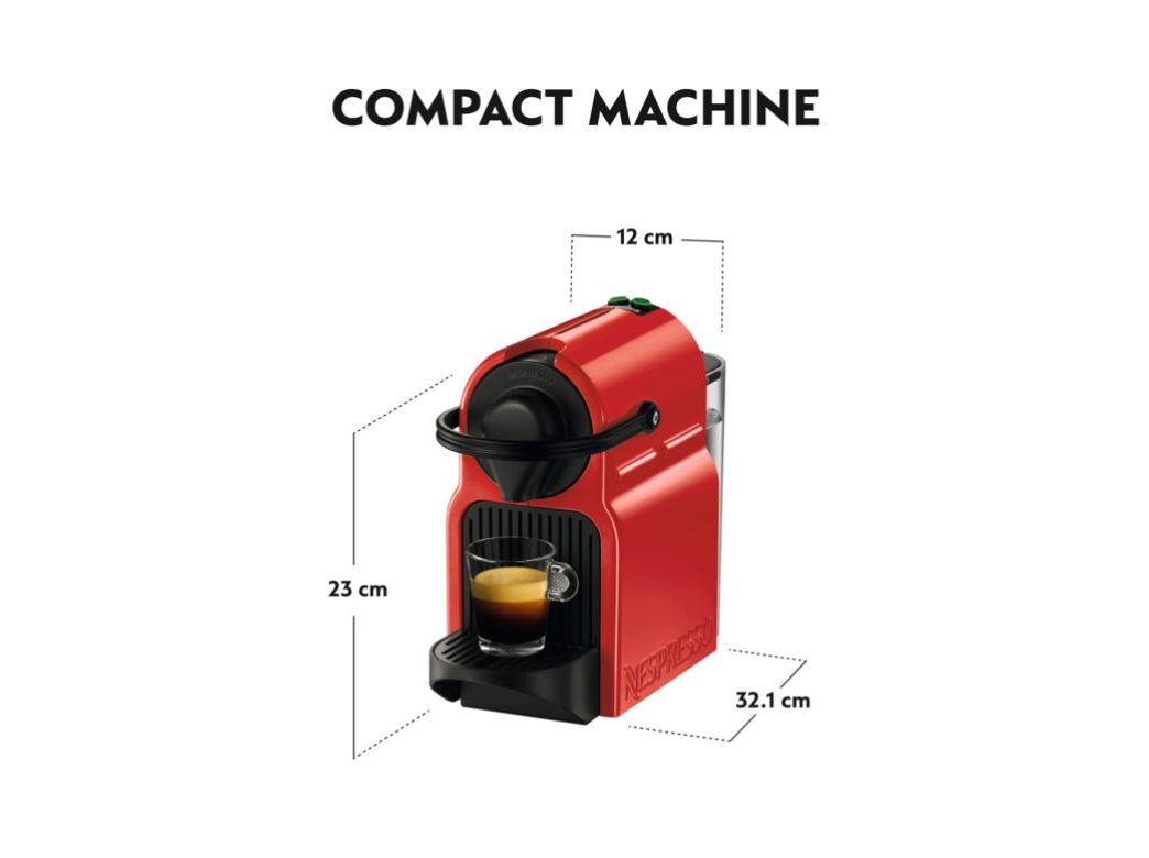 MÁQUINA DE CAFÉ NESPRESSO KRUPS XN100510 INISSIA VERMELHO