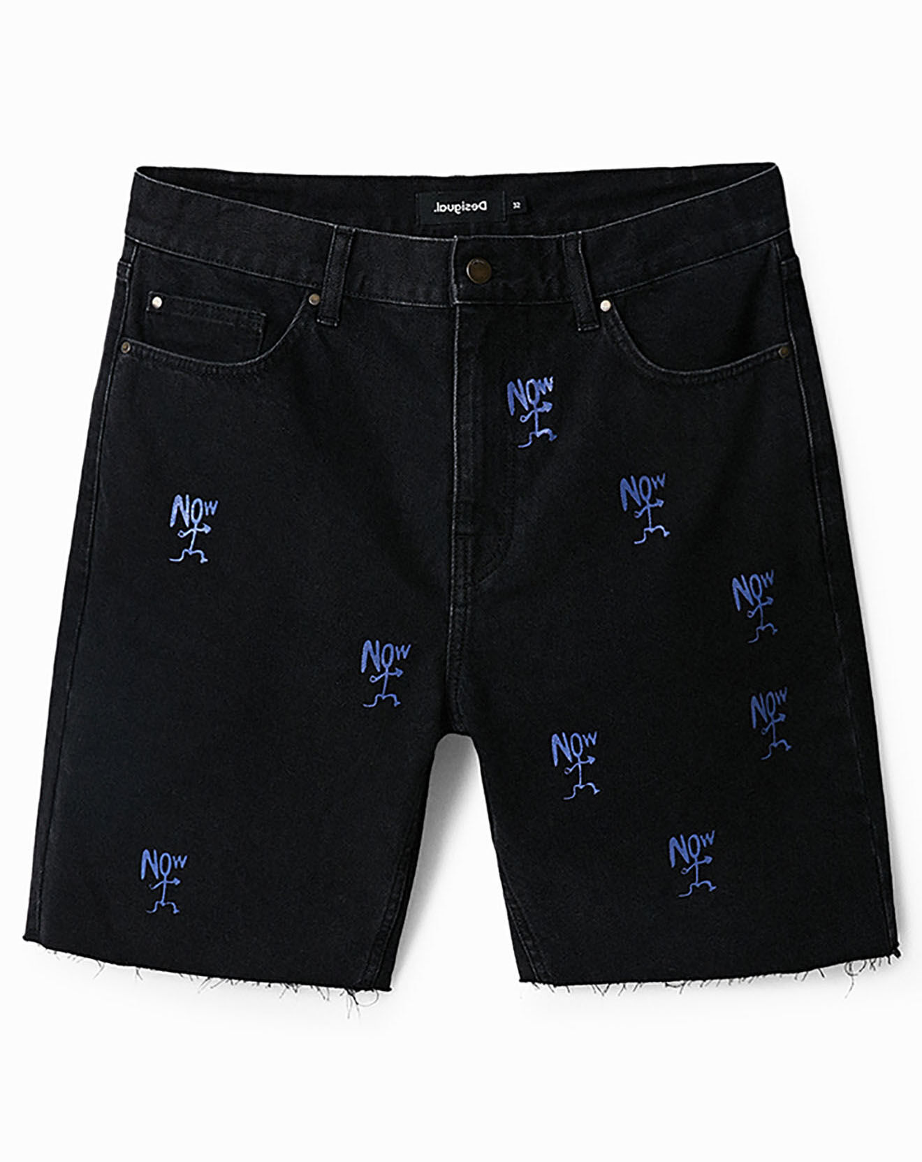 Desigual Short en jean Hugo noir