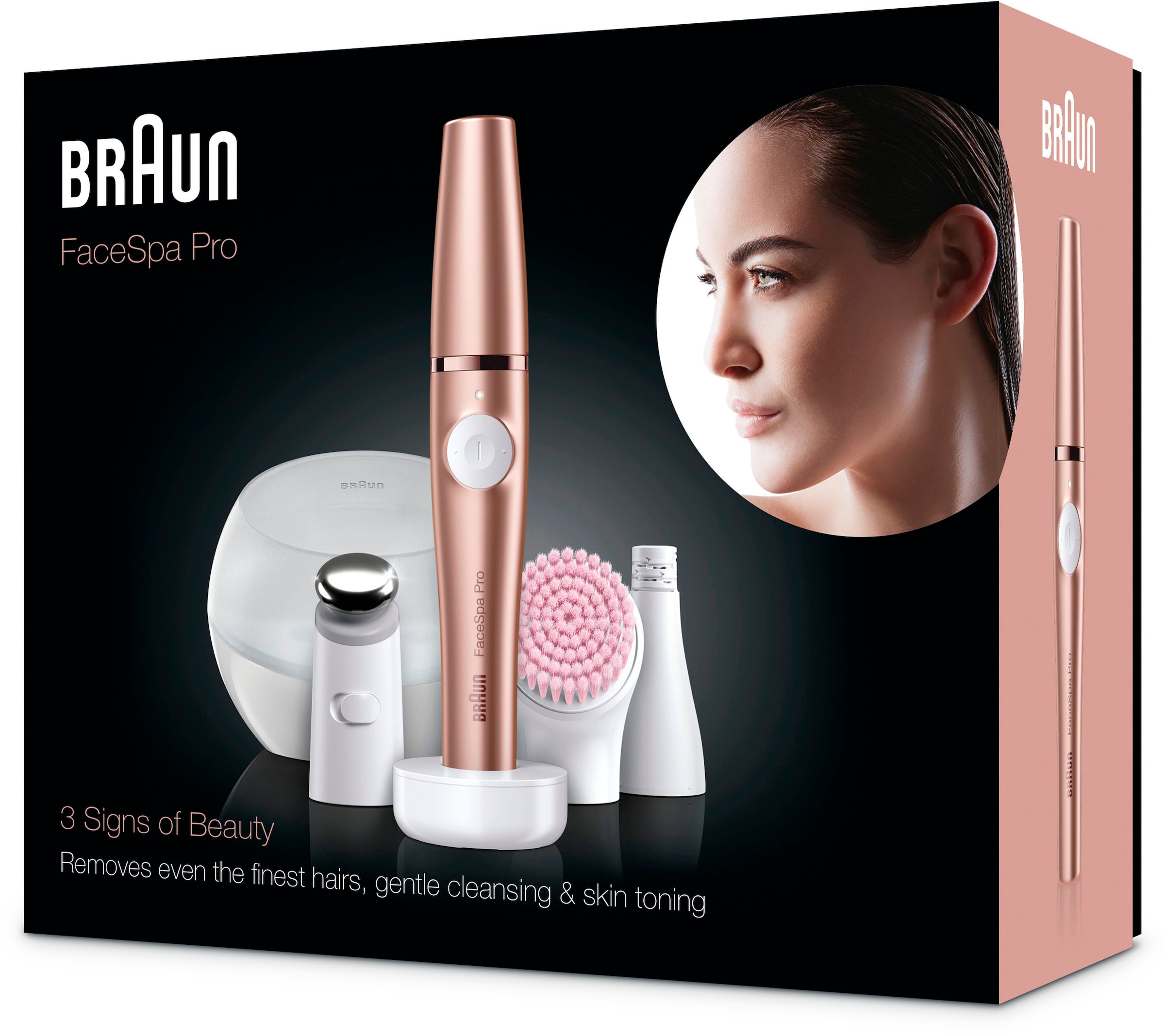 Braun Epilierer »FaceSpa Pro 921« 2 Stk. Aufsätze All-in-One Beauty-Gerät zur Gesichts-Epilation