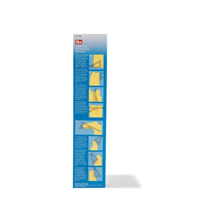 Prym Schneiderwinkel mit gekrümmter Hypotenuse