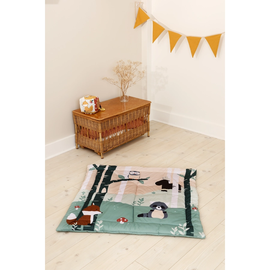 Little Big Friends Patchwork Spielmatte  - Wald