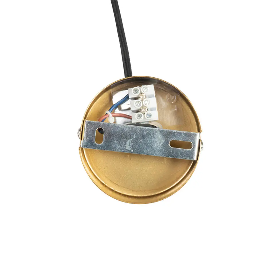 Qazqa hanglampen vidra goudkleurig e27