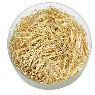 Büroklammern gold, 32mm