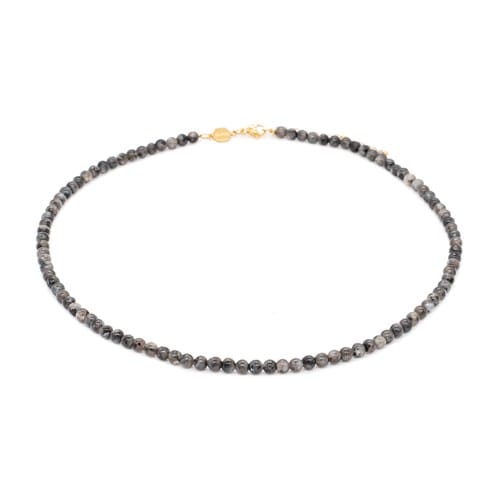 Collier serena en pierres spectrolite