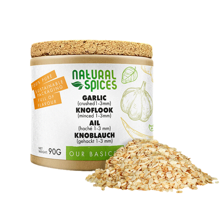 Natural Spices Knoflook 1-3 mm 90 gram