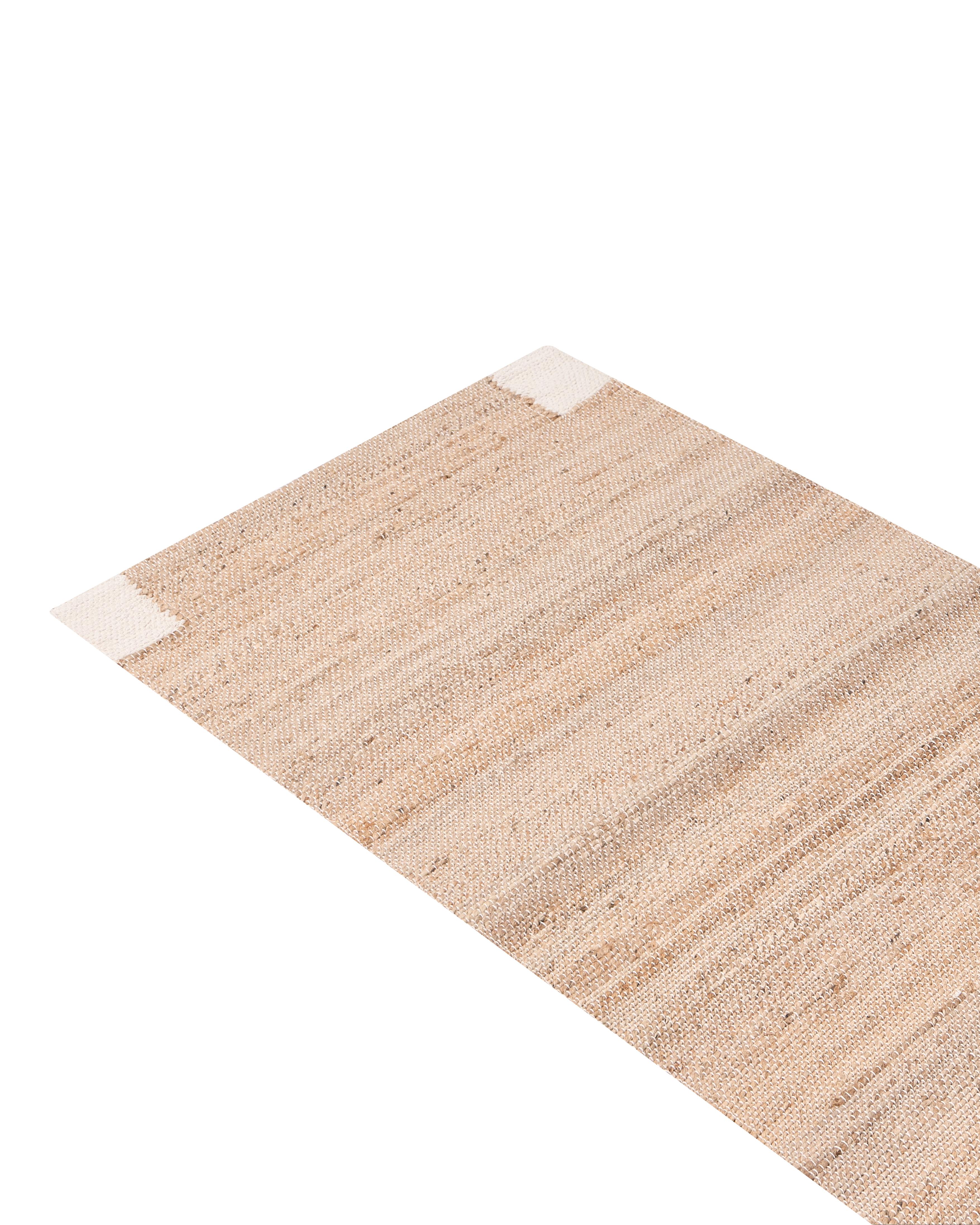 Vloerkleed AMRAVATI Lichtbeige 80 x 300 cm Jute