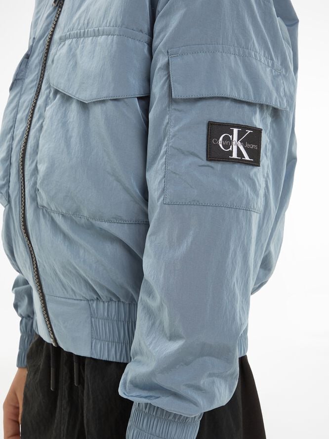 Calvin Klein STRUCTURED NYLON ZIPPED BOMBER Cfq