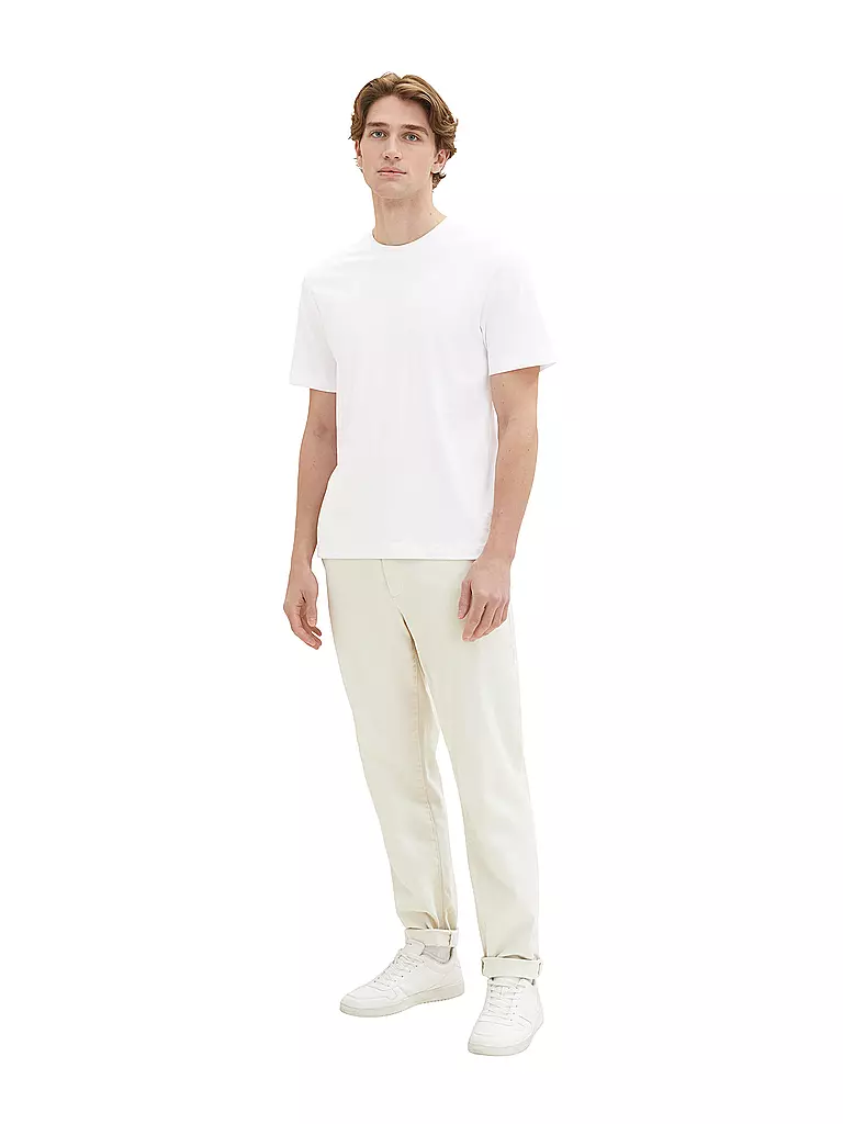 TOM TAILOR T-Shirt weiss