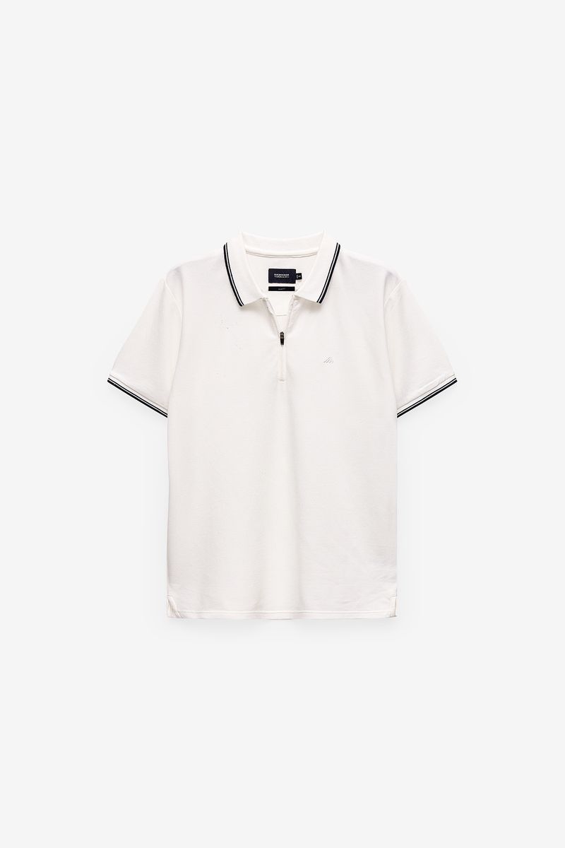 POLO EM MICRO PIQUET COM FECHO