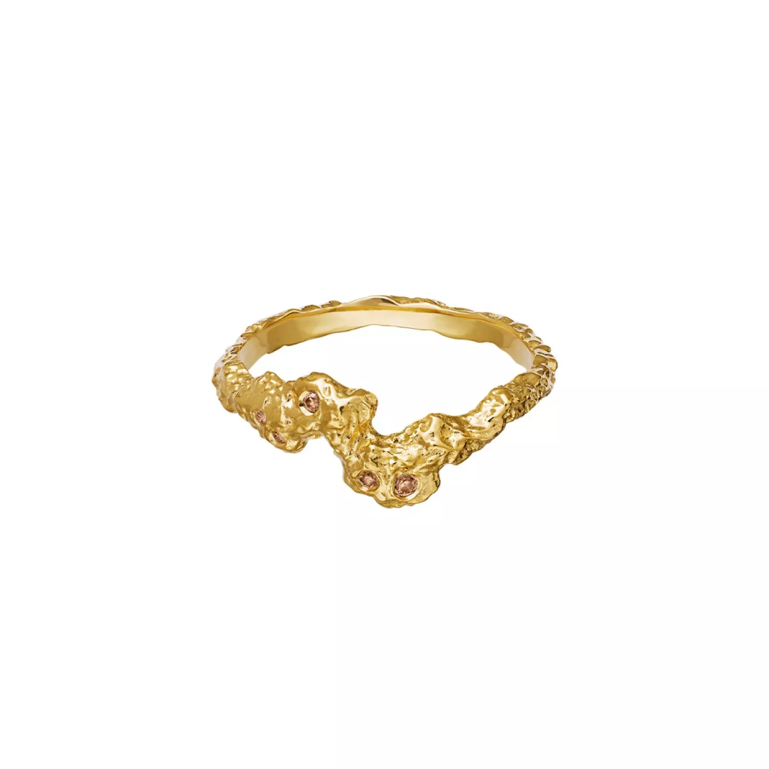 Maanesten Frida Ring 18 kt. Forgyldt Sølv 4775a