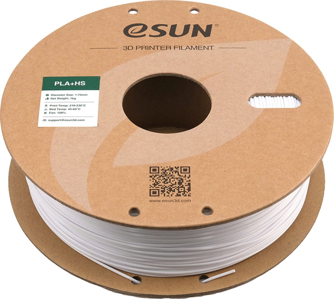 eSUN  PLA+HS Cold White, 1,75 mm / 1000 g    PLA-Filament für den Hochgeschwindigkeitsdruck
