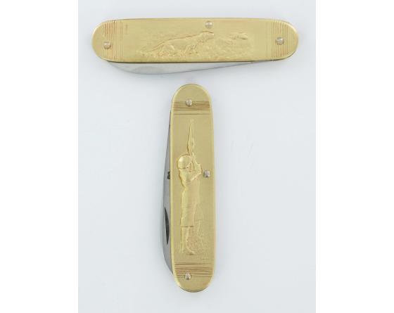 Chasseur - Chien Couteau de poche par Coursolle