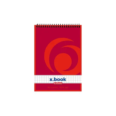 Herlitz Spiral-Notizblock DIN A6, kariert, 10 Stück