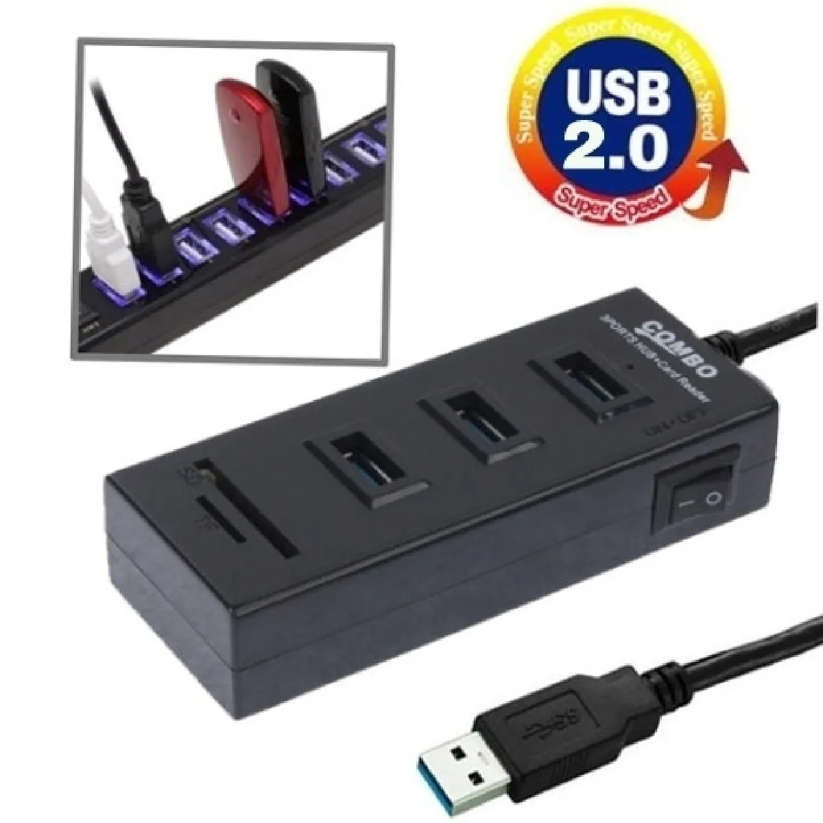Wewoo Hub USB 2.0 Noir