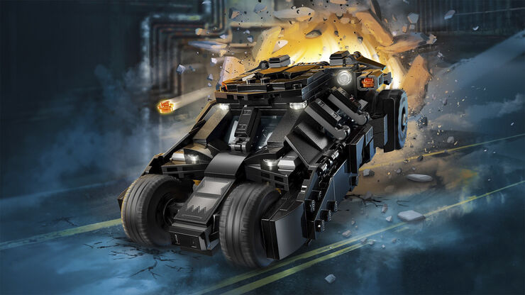 Lego Batmans Tumbler mod Two-Face og Jokeren