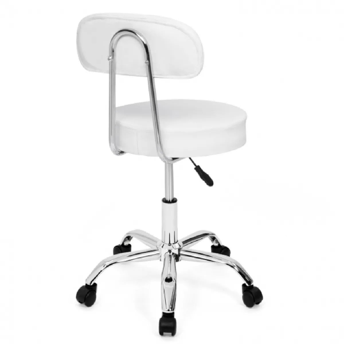 Idmarket MARKET Chaise roulettes CYRILLE - Blanc