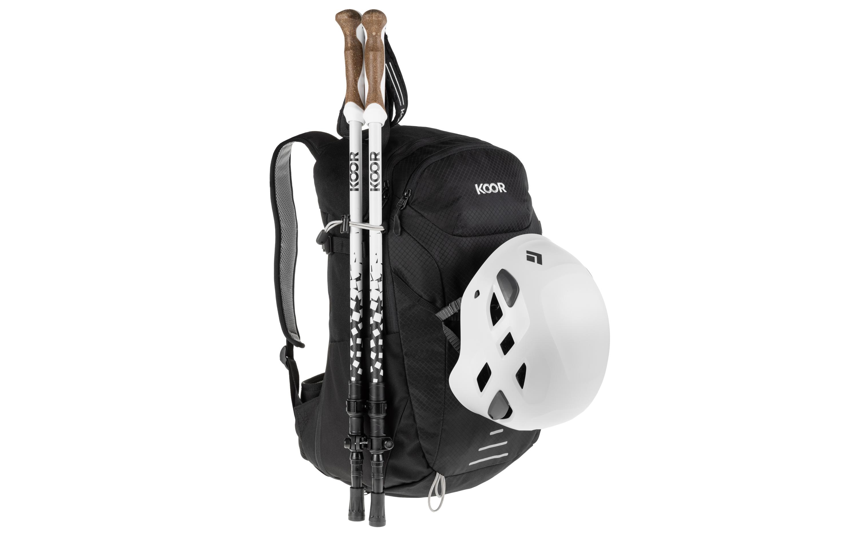 Wanderrucksack Pilloon 24 + 4 l, SchwarzFunktionaler und bequemer Bergrucksack für das ganze Jahr