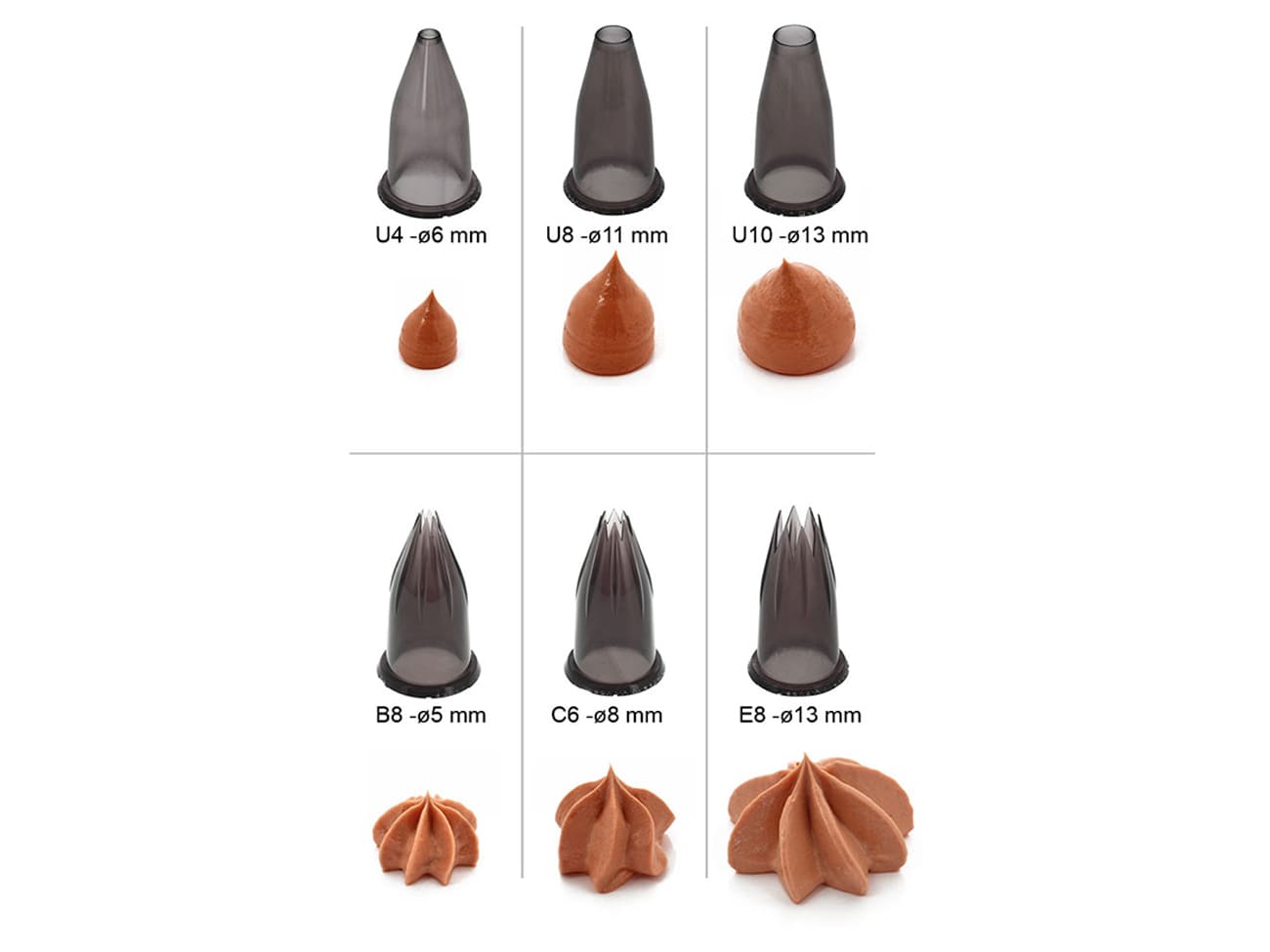 Douille coffret Classic (x 6) - tritan - De Buyer