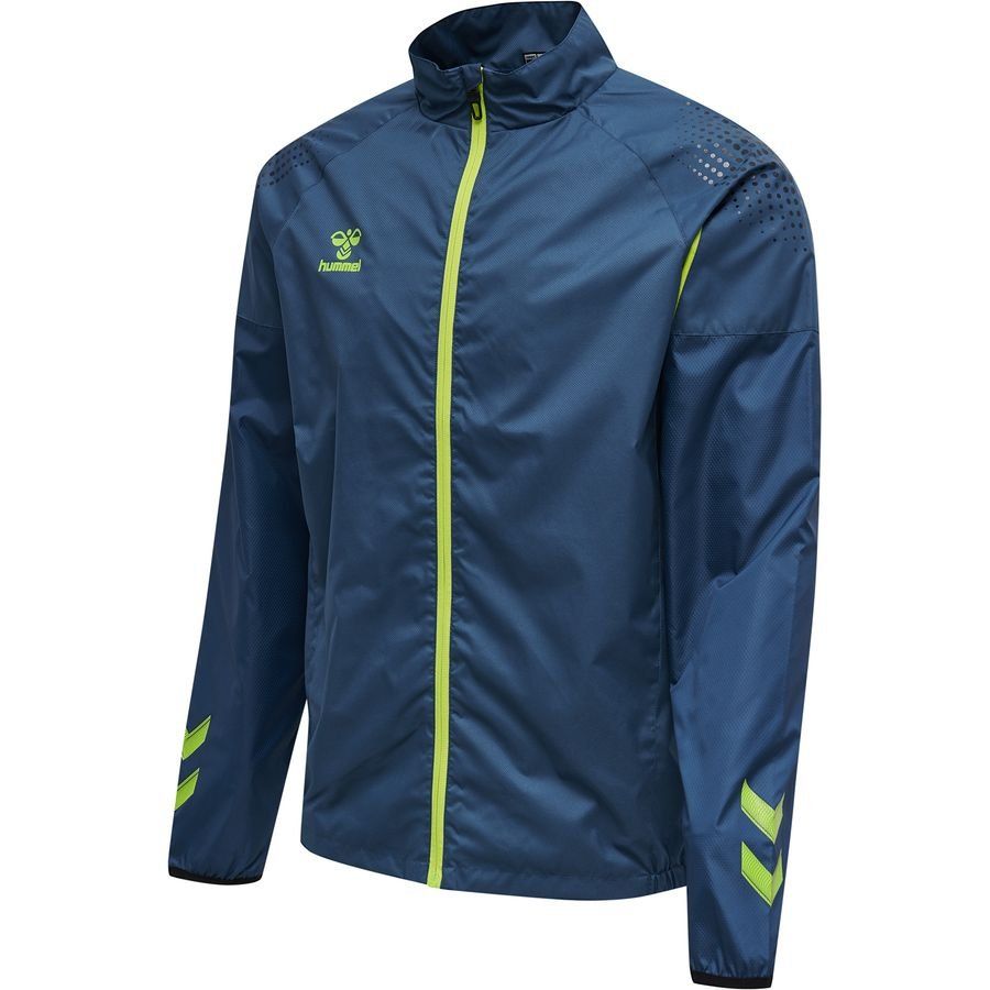 Hummel Lead Pro Veste Coupe-Vent - Bleu Marine/Vert