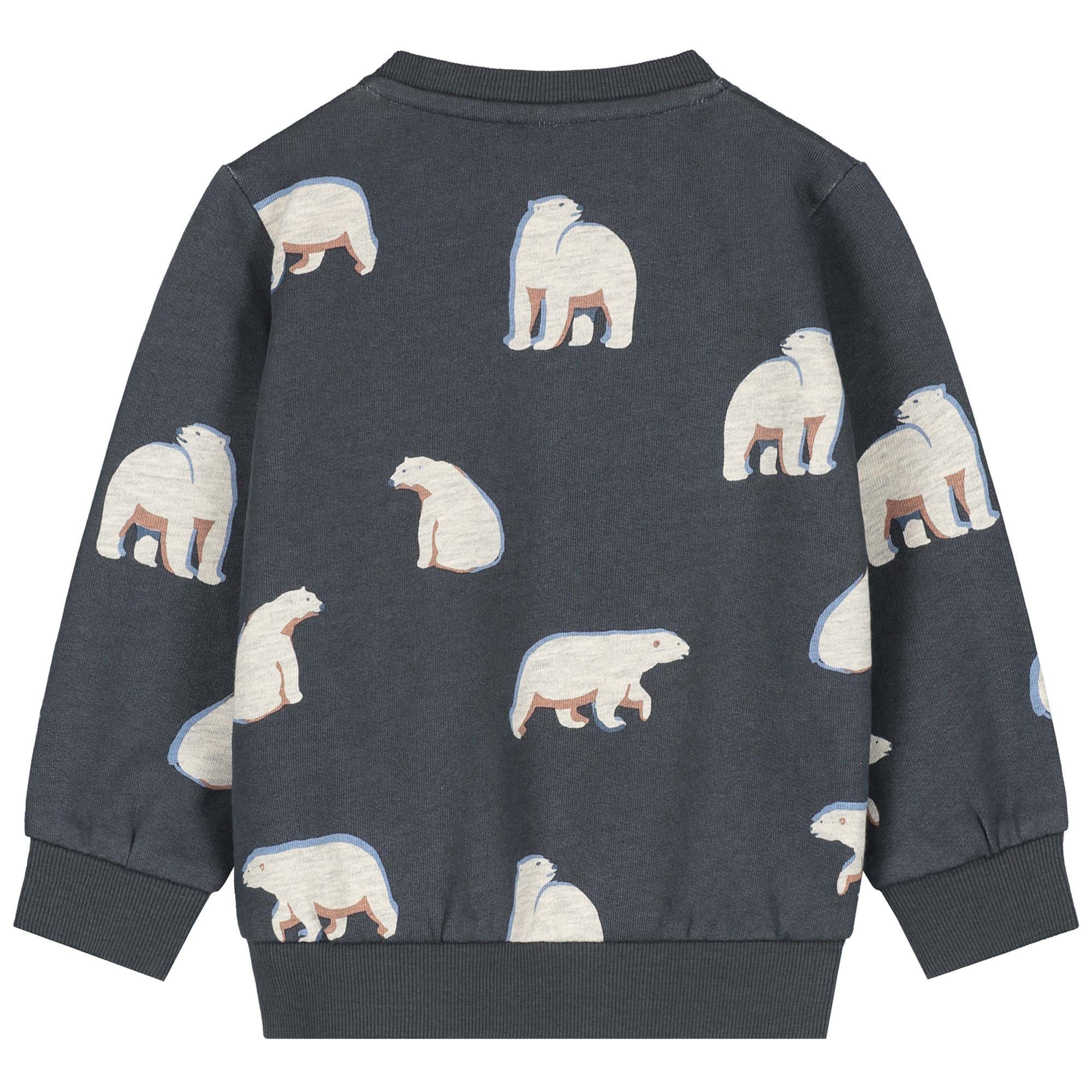 Prénatal peuter sweater lange mouwen all over print blauw