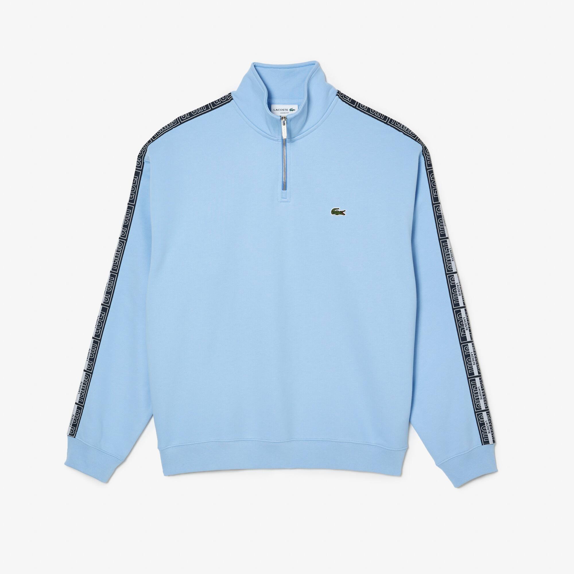 Sweatshirt Jogger loose fit avec bandes siglées Sweatshirts - Bleu - Lacoste - Homme