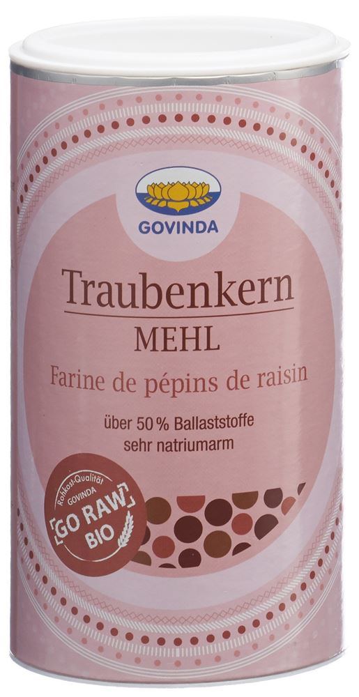 GOVINDA Traubenkernmehl Bio Ds 200 g