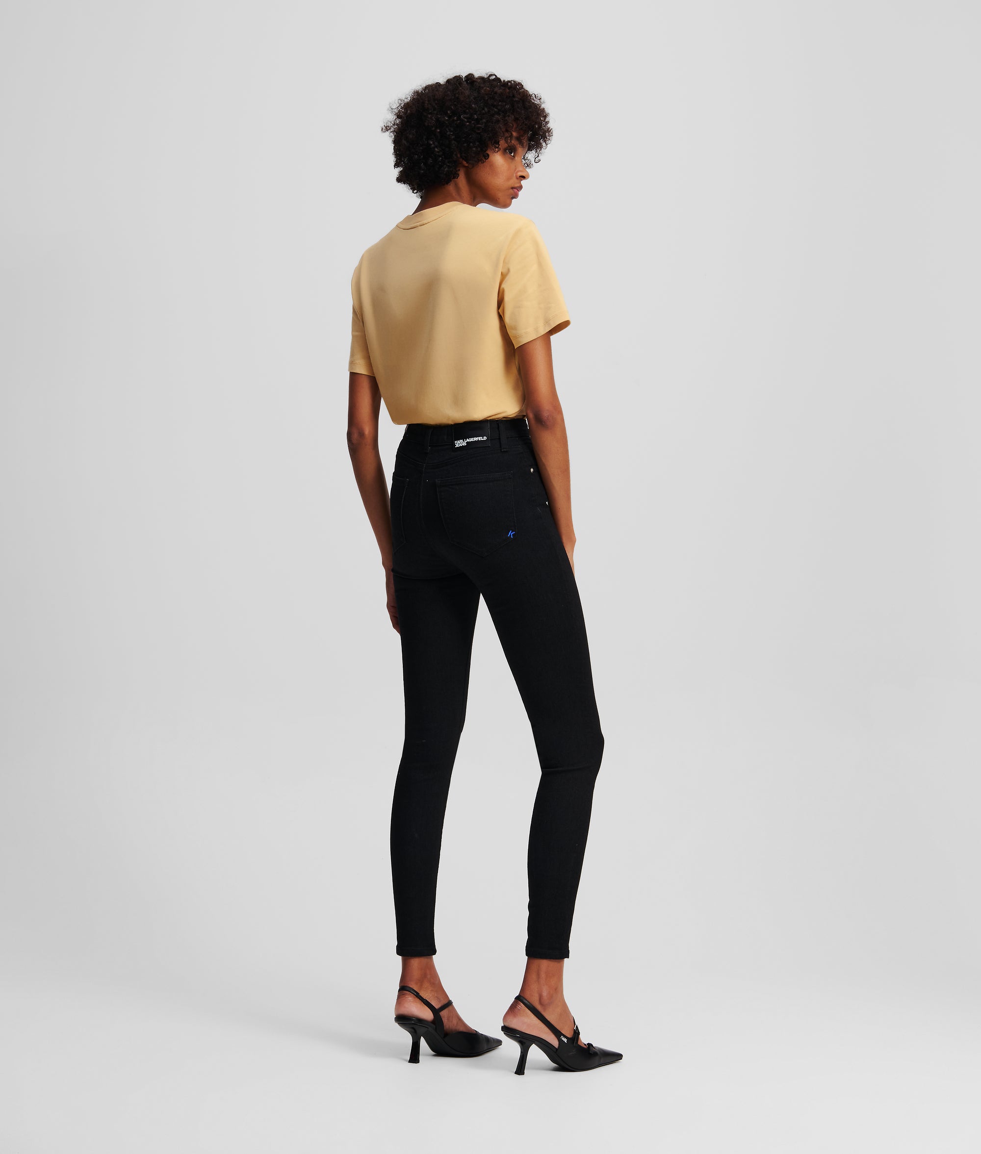 Skinny jeans met hoge taille