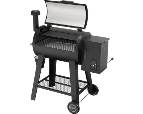 Tenneker® Pellet Grill Metis TP 97 x 115,5 x 66 cm, geëmailleerd grillrooster, warmhoudrek, hittebestendige handgreep, zwart
